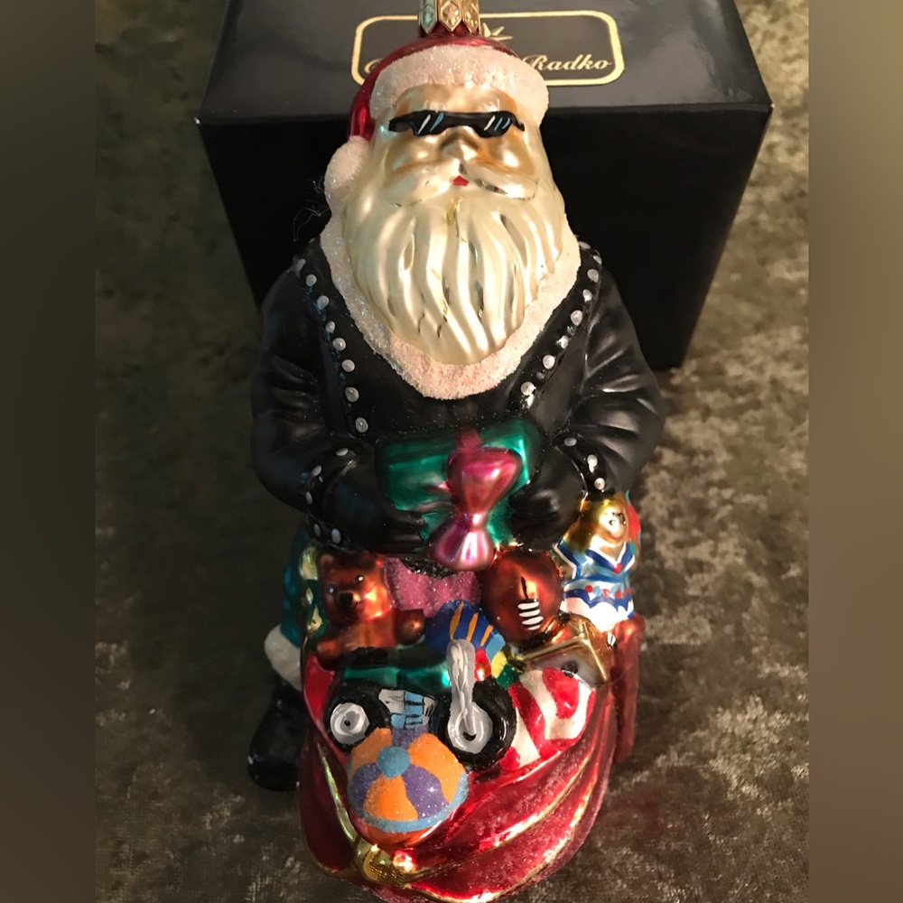 Christopher Radko Harley Santa